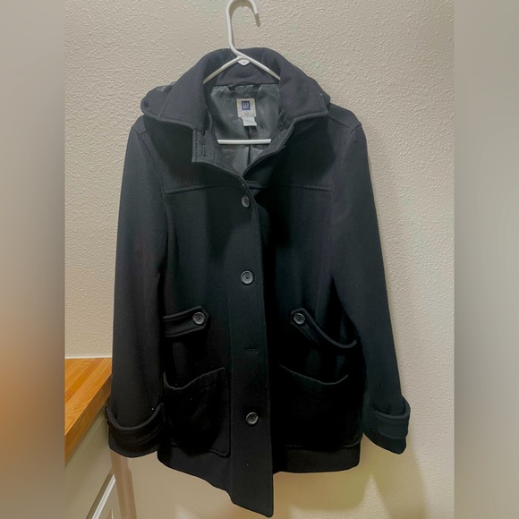 GAP Jackets & Blazers - Woman’s Black Gap Peacoat